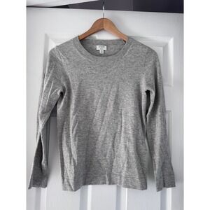 J. Crew Teddie Gray Crewneck Sweater Minimalist